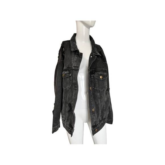 Mono B Denim Jacket Black - Picture 4 of 8